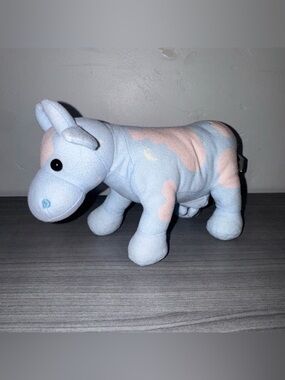 Cow Parade 2001 Westland Giftware 7" Plush Lullaby #7503 Blue Pink Cloud